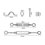 Traderight Balustrade Wire Kit Rope-1910113105963257858