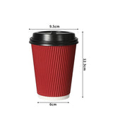 200 Pcs 16oz Disposable Takeaway Coffee Red-1910113173139230722