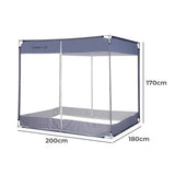 Dreamz Mosquito Bed Nets Foldable Canopy Square Blue-1910112871434555394