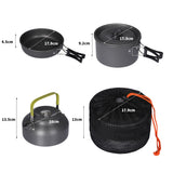 Toque 10Pcs Camping Cookware Set Outdoor-1910113247072227330