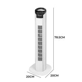 Spector 50W Tower Fan Bladeless Fan White-1919892879900282882