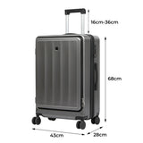 Slimbridge 26"Luggage Trolley Travel Suitcase-1937319798442692610