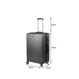 Slimbridge 24" Inch Luggage Suitcase Grey 24 inch-1910112834088472578