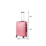 Slimbridge 20" Carry On Luggage Suitcase Rose Gold 20 inch-1910112833589350402