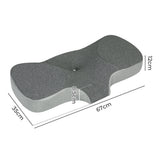 Dreamz Memory Foam Pillow Pillowcase Supprt Grey Rebound-1937319820928356354