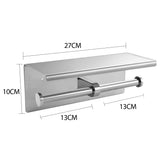 Toilet Paper Holder Double Roll Stainless-1910113085927067650