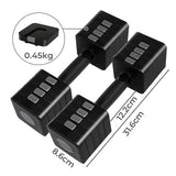 Centra A Pair 2.8KG-10KG Dumbbells Black-1937319780113584130