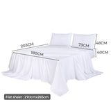 Dreamz 4pcs King Size 100% Bamboo Bed Sheet Set in White Colour-1910113201593389058