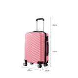 Slimbridge 24 uggage Suitcase Travel Rose Gold 24 inch-1910112829856419842