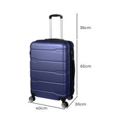 Slimbridge 24" Inch Expandable Luggage Navy 24 inch-1910112841399144450