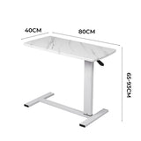 Levede Standing Desk Sofa Bed Side Table White No Slots-1910113013311082498