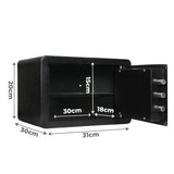 8.1L Digital Security Safe Box Password Key Lock Cash-1910112277001015298