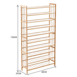 Levede Bamboo Shoe Rack Storage Wooden-1917016719860305922
