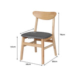 Levede 2xDining Chairs Kitchen Chair Nature Clear 2Pack-1910113288486785026