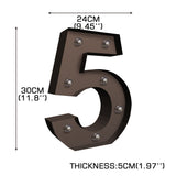 LED Metal Number Lights Free Standing-1910112226652590082