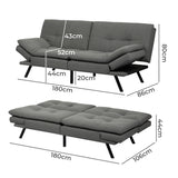 Levede Sofa Bed Futon Recliner Lounge-1910112207677558786
