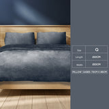 Bed Quilt Cover Bedding set Flannel Dark Grey Queen-1910113193146060802