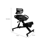 Levede Kneeling Chair Office Ergonomic Black-1910113320153780226