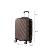 Slimbridge 28" Luggage Suitcase Travel Coffee 28 inch-1910112830158409730