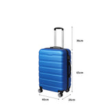 Slimbridge 24"Luggage Case Suitcase Blue 24 inch-1910112836760244226
