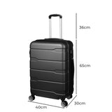 Slimbridge 24" Inch Expandable Luggage Black 24 inch-1910112841084571650