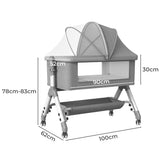 Bopeep Baby Cot Bed Crib Portable Bassinet-1910113162720579586