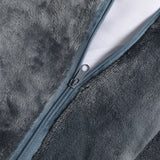 Bed Quilt Cover Bedding set Flannel Dark Grey Queen-1910113193146060803