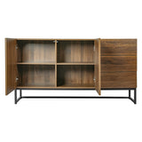 Levede Buffet Sideboard Storage Cabinet Walnut-1917016727884009475