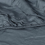 Dreamz 4pcs Double Size 100% Bamboo Bed Sheet Set in Charcoal Colour-1910113200632893443