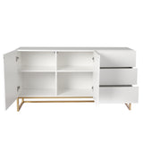 Levede Buffet Sideboard Storage Cabinet White-1917016728072753153