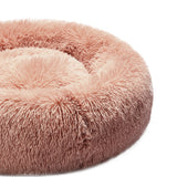 PaWz Pet Bed Cat Dog Donut Nest Calming L Pink Large-1910113143296757763