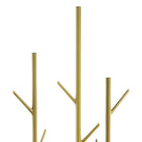 Levede Coat Rack Clothes Stand 8 Hook Organizer Gold-1910112990083026947