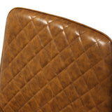Dining Chairs x 4 Padded Seat PU Faux Leather-1910112199922290691