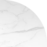 Levede Dining Table Round Rubberwood Base 120cm White 120 CM-1910113303879880707