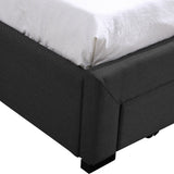Levede Fabric Bed Frame Double Tufted Dark Grey-1910113204252577795