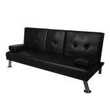 Levede Sofa Bed Adjustable Recliner Black-1910113319843401731