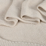 DreamZ Knitting Throw Blanket Cushion Beige-1910113222975950851