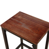 Levede 2x Industrial Bar Stools Wooden-1919892920203350019