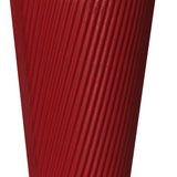 100 Pcs 8oz Disposable Takeaway Coffee Red-1910113171667030019