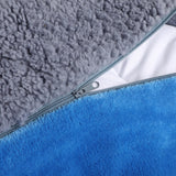 Two-sided Quilt Cover Flannel Bedding Navy Double-1910113191392841731
