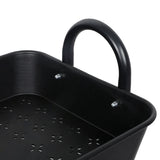 Levede 3 Tiers Kitchen Storage Trolley Black-1917016722502717443