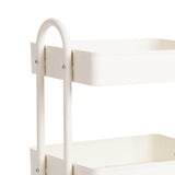 Levede 3 Tiers Kitchen Trolley Cart White-1917016721869377539