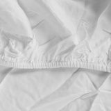 Dreamz 4pcs King Size 100% Bamboo Bed Sheet Set in White Colour-1910113201593389059