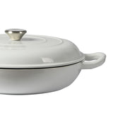 TOQUE 3.5L Enamel Dutch Oven Pan in White Colour-1910112821203570691