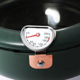 TOQUE Japanese Deep Frying Pot Thermometer Green 20CM-1910113166227017731
