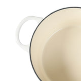 TOQUE 4L Enamel Dutch Oven Pot in White Colour-1910113168638742531