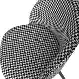 Levede 2x Dining Chairs Kitchen Cafe Black and White-1910113282824474627
