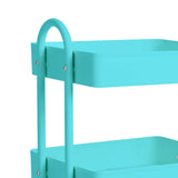 Levede 3 Tiers Kitchen Trolley Cart Turquoise-1917016721709993987
