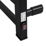 Heated Towel Rail Warmer Rack Wall Mounted Black-1910113122912440323