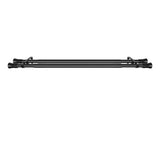 Marlow Black Double Curtain Rod Steel Pole Pommel Set Extendable Adjustable-1910112209103622147